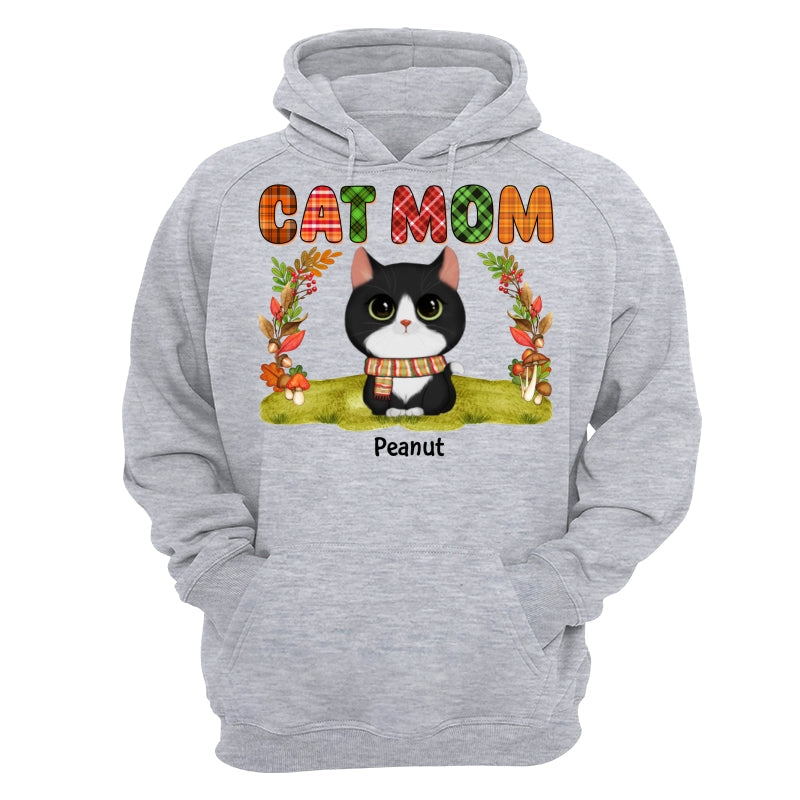Fall Season Cat Mom Watercolor Cute Cats Personalized Shirt